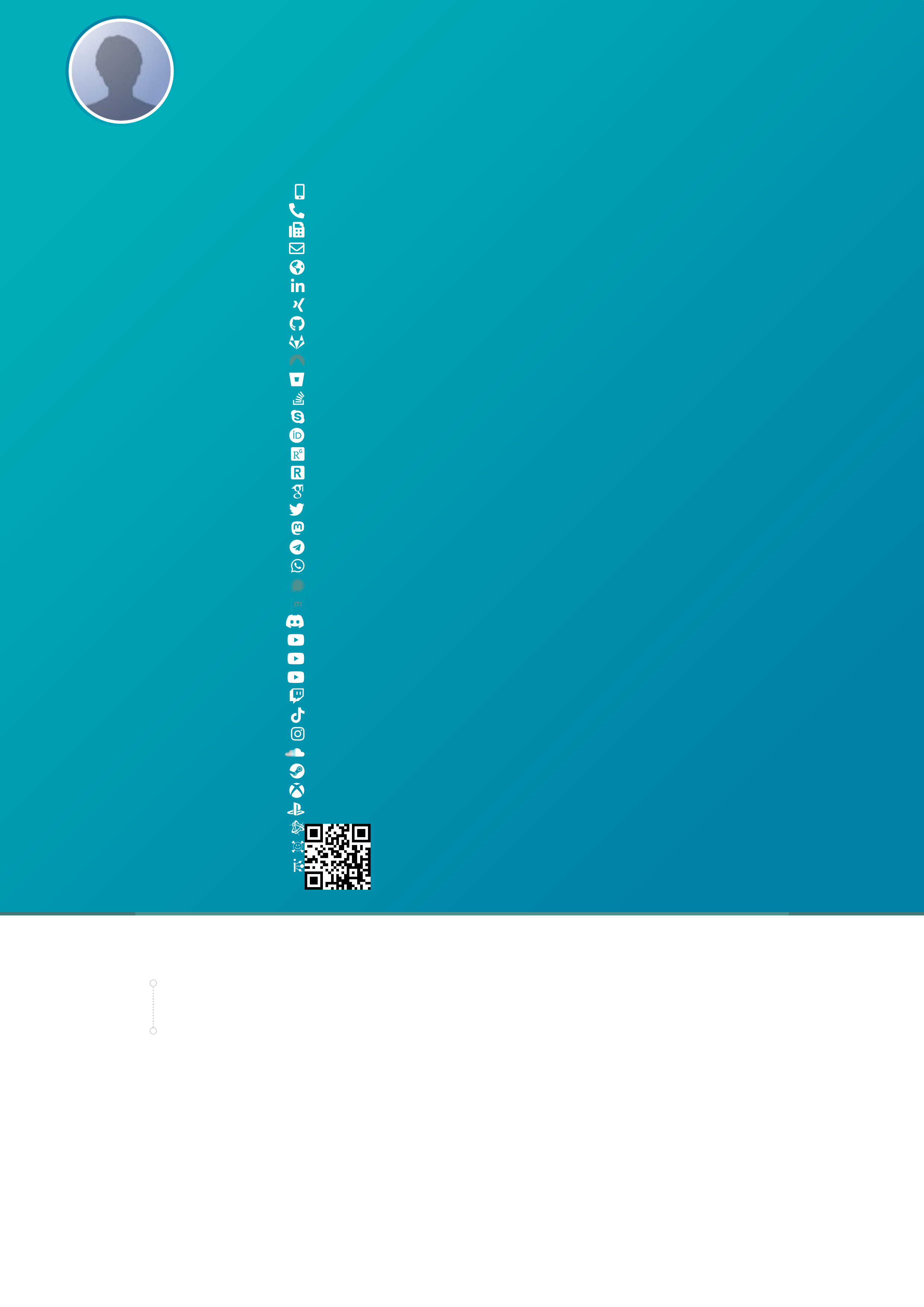 Banking & Finance CV LaTeX template preview