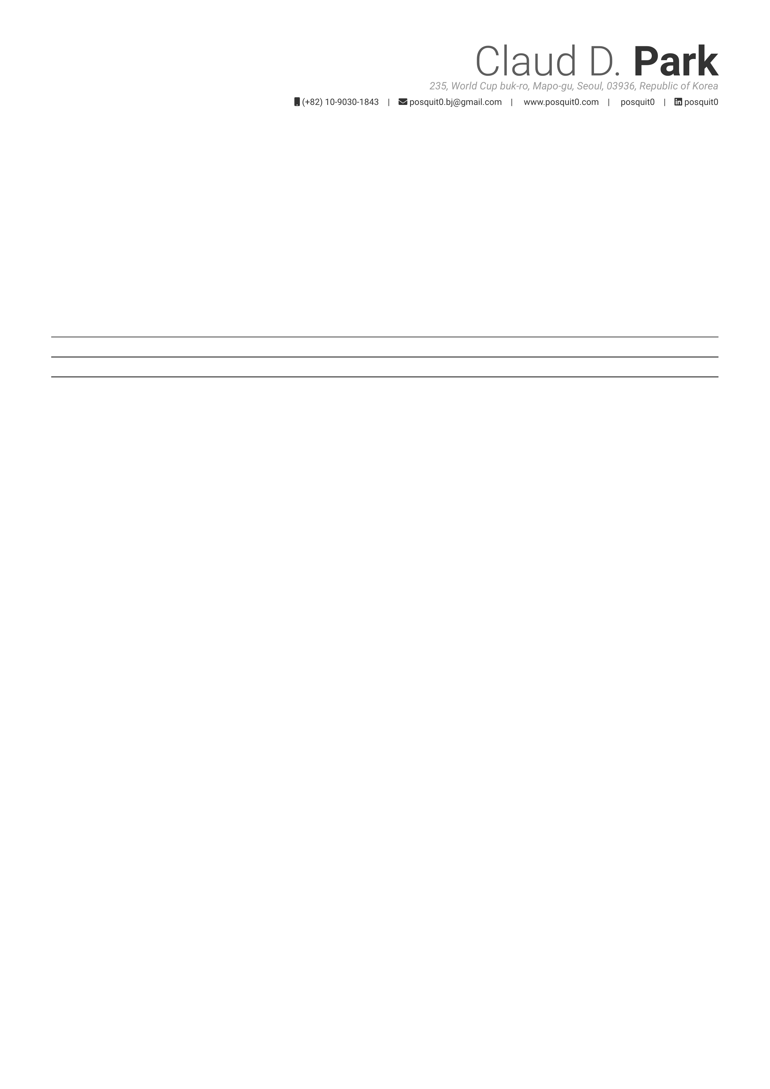Awesome CV Cover Letter LaTeX template preview