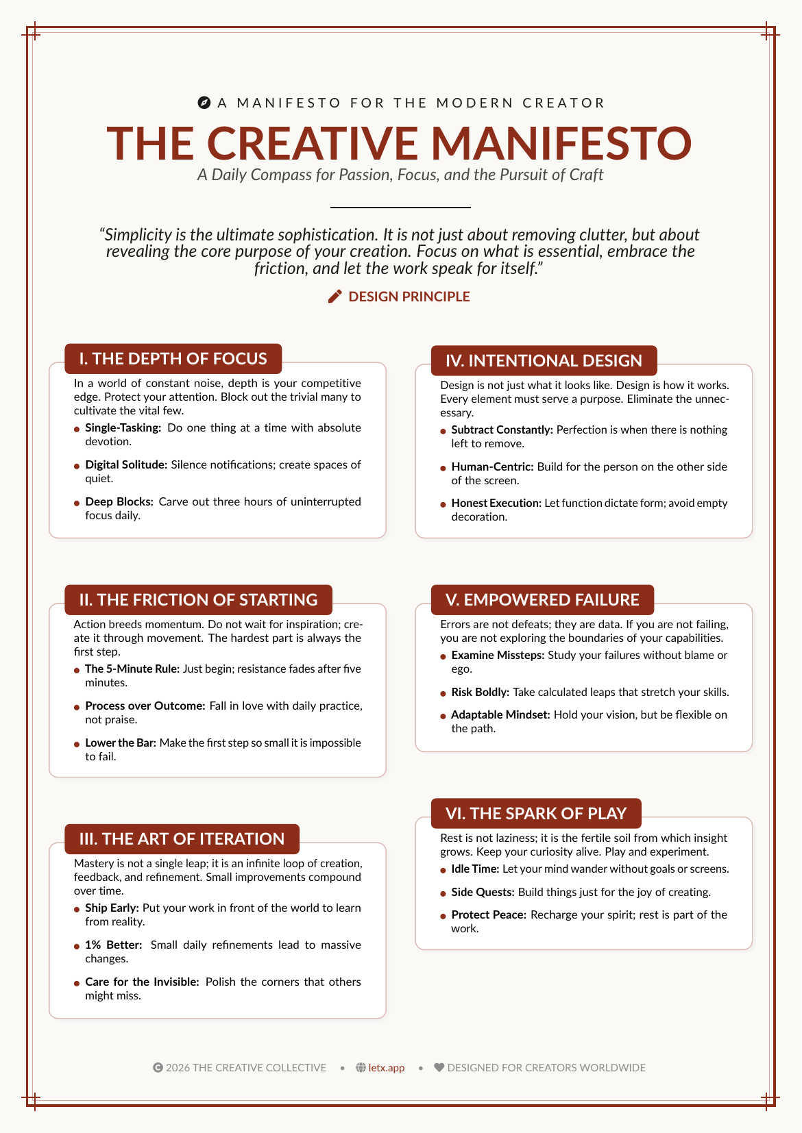 Motivational Poster LaTeX template — first page preview