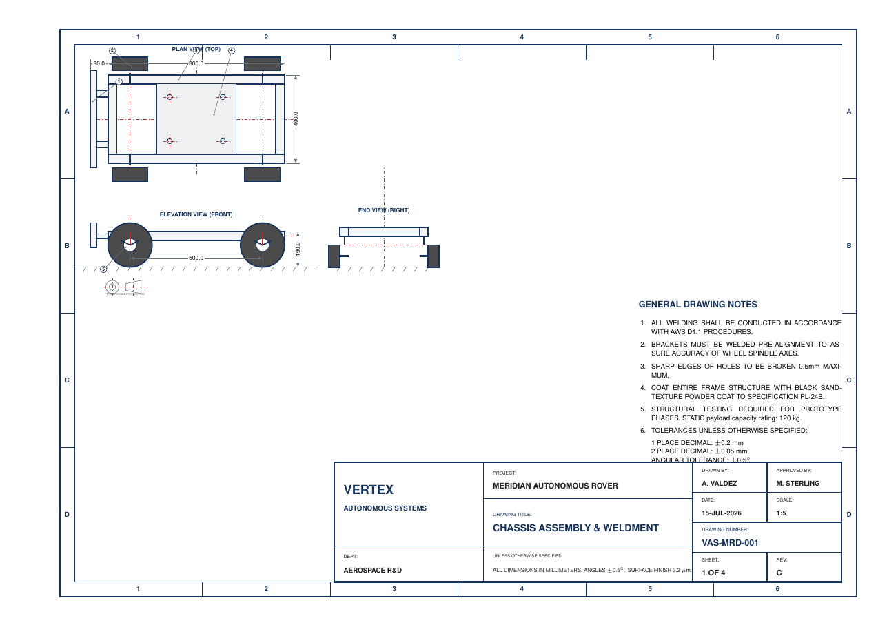 CAD Drawing Title Block LaTeX template preview