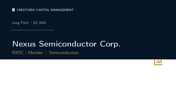 Hedge Fund Pitch Deck LaTeX template — first page preview