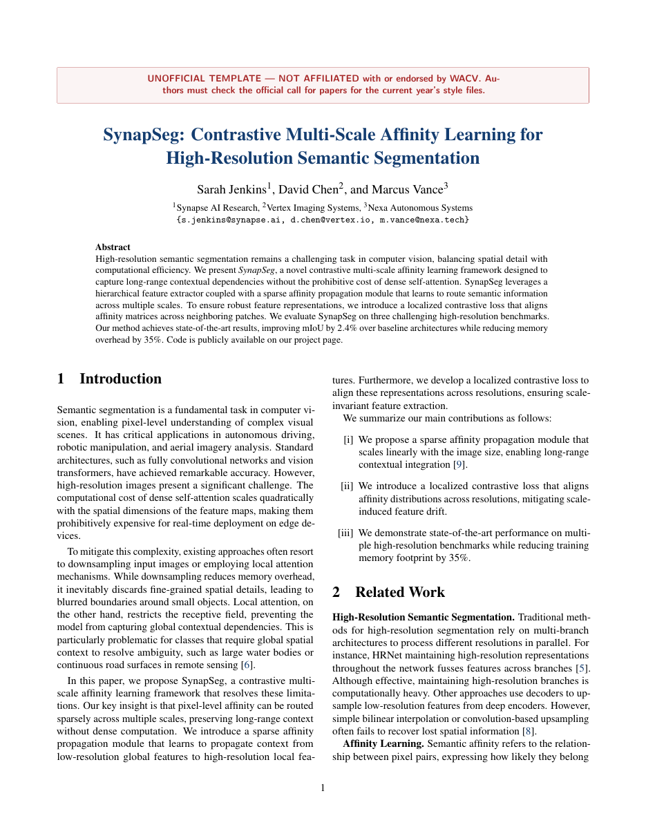 WACV 2026 Submission Paper LaTeX template — first page preview