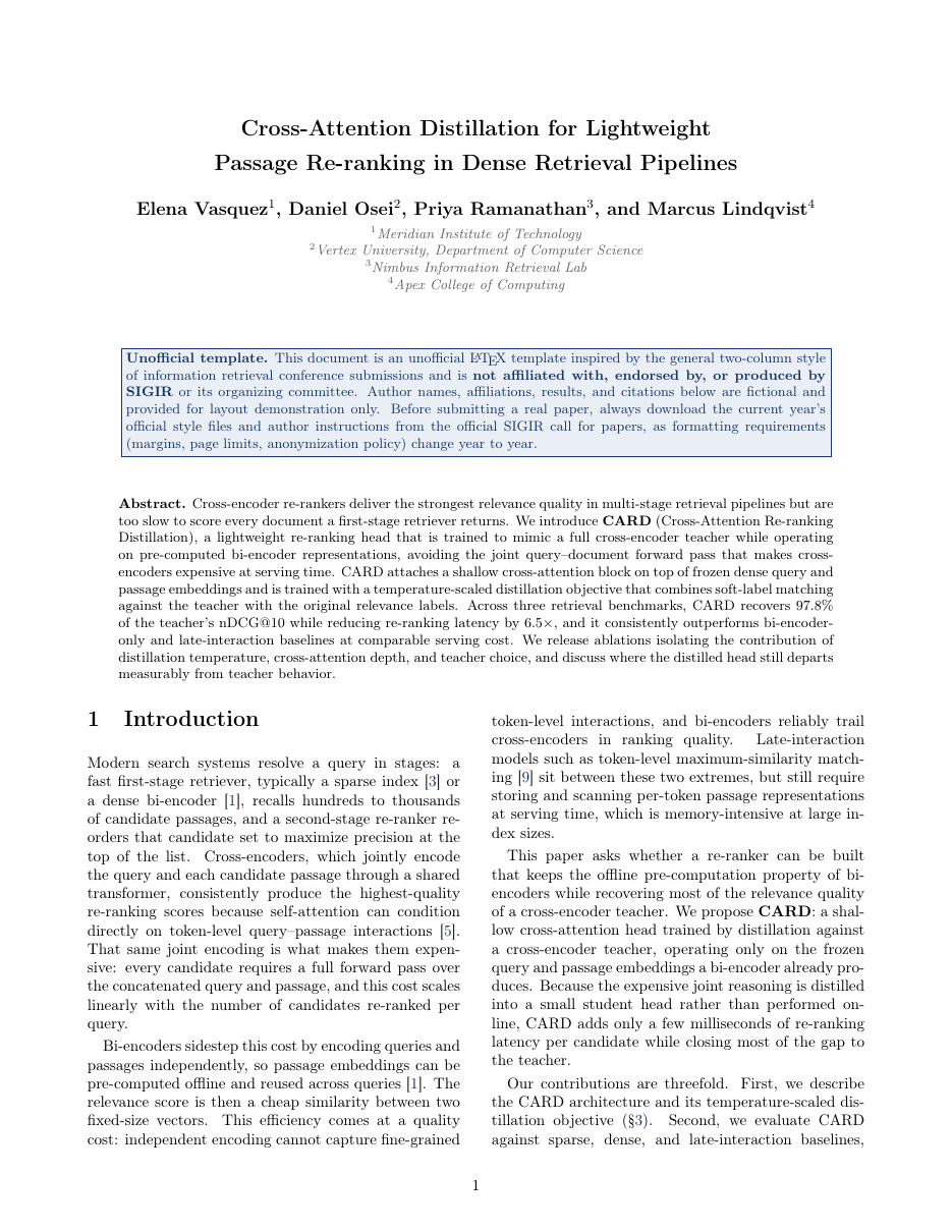 SIGIR Submission Paper LaTeX template — first page preview