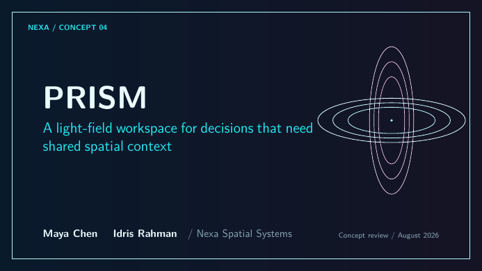 Trigon Beamer Theme LaTeX template — first page preview