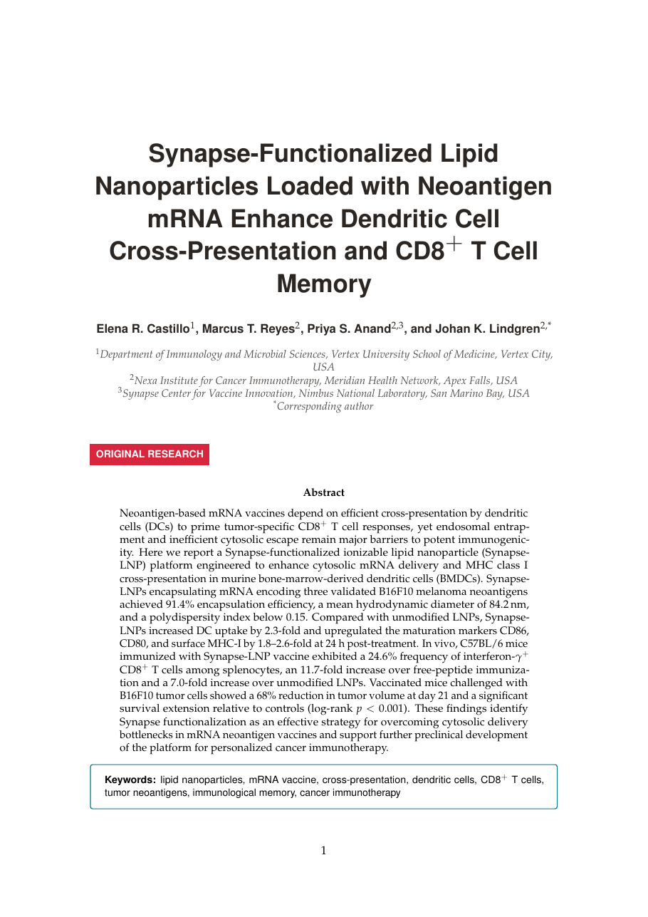 Frontiers in Immunology Template LaTeX template — first page preview