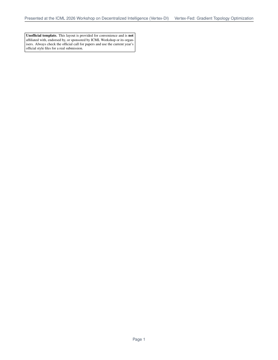 ICML Workshop Submission Template LaTeX template — first page preview