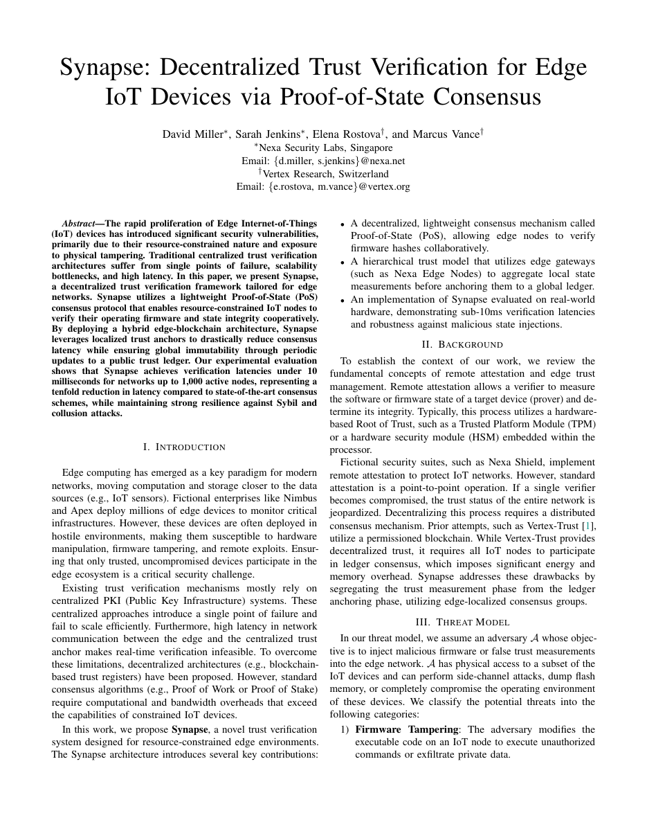 NDSS Symposium Submission Template LaTeX template — first page preview