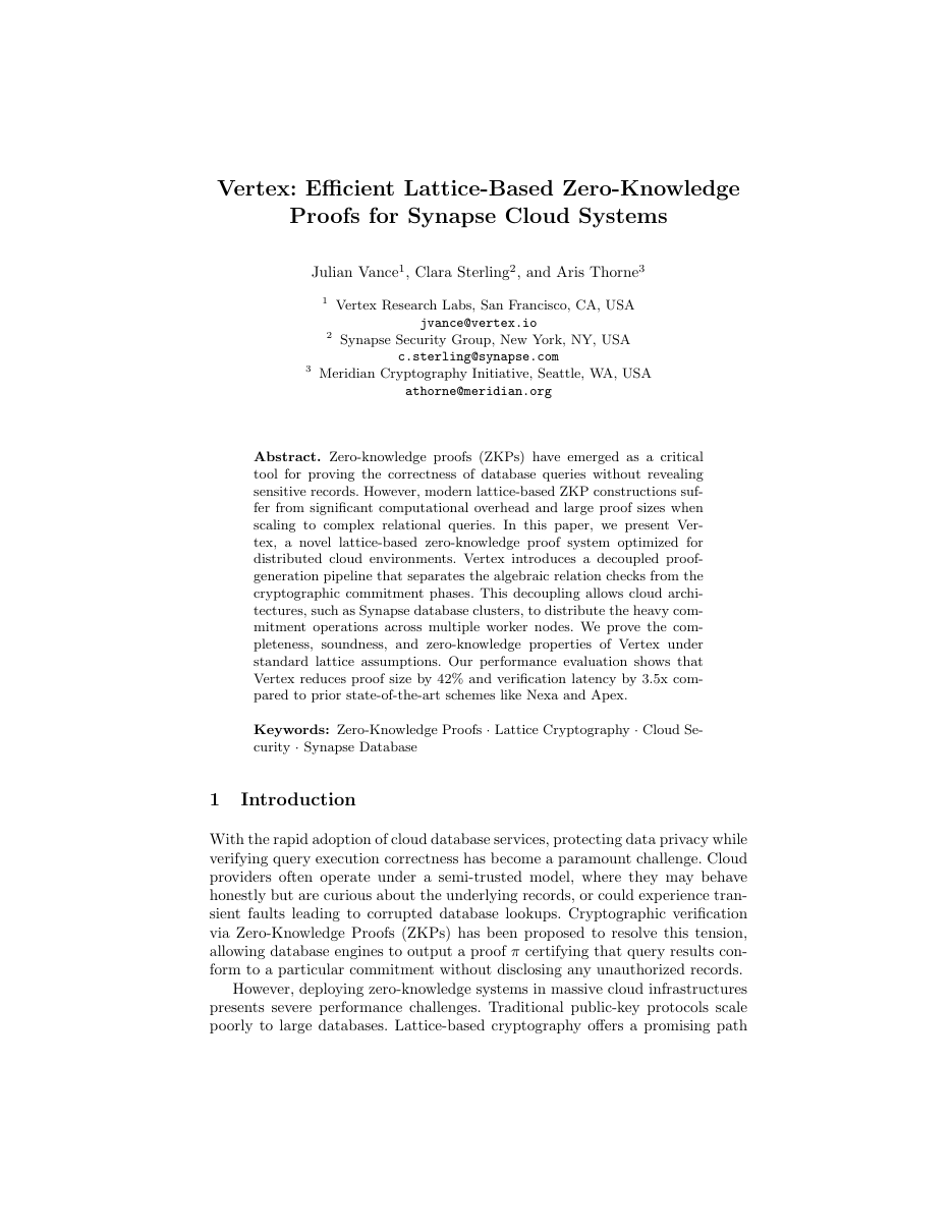 Crypto / IACR Submission Template LaTeX template — first page preview