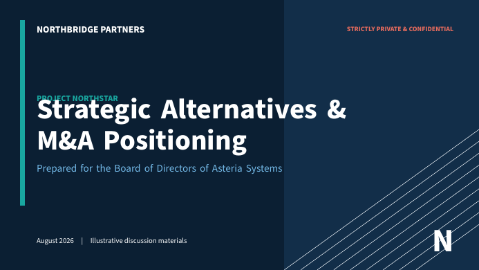 Mergers & Acquisitions (M&A) Pitch Book LaTeX template — first page preview