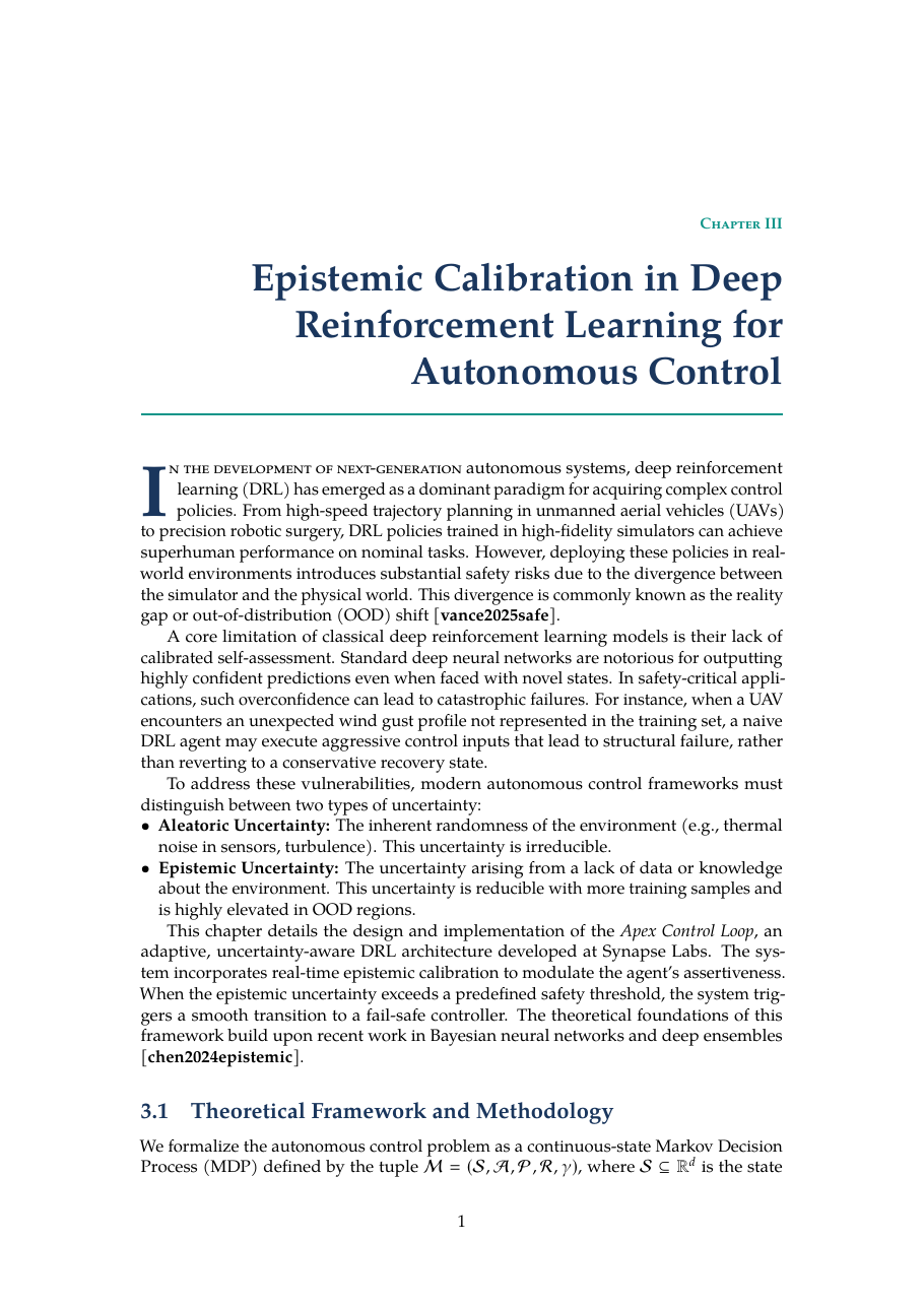Dissertation Chapter LaTeX template — first page preview