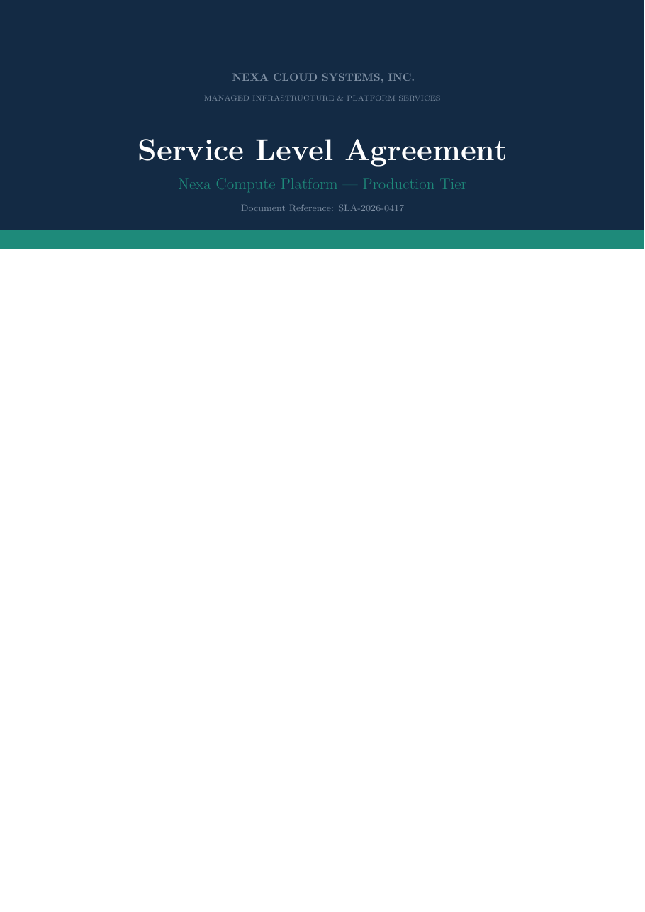 Request for Quotation (RFQ) LaTeX template — first page preview