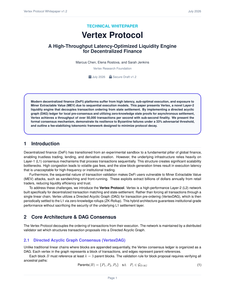 Cryptocurrency Whitepaper preview