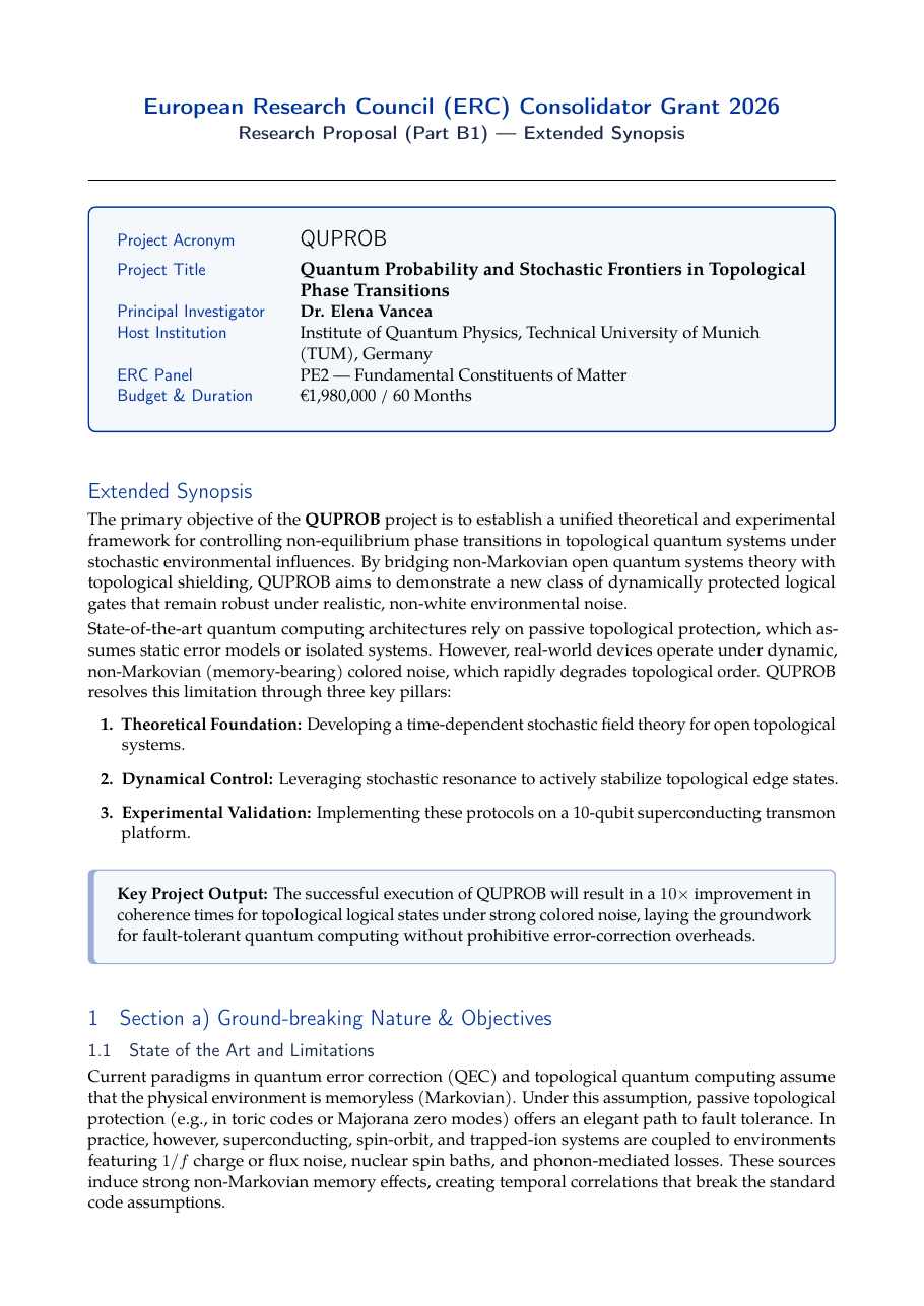 ERC Grant Proposal preview