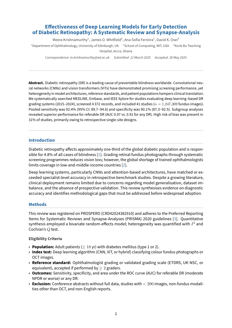 PRISMA Systematic Review LaTeX template — first page preview