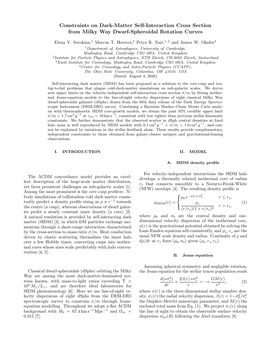 REVTeX 4.2 Physics Paper LaTeX template — first page preview