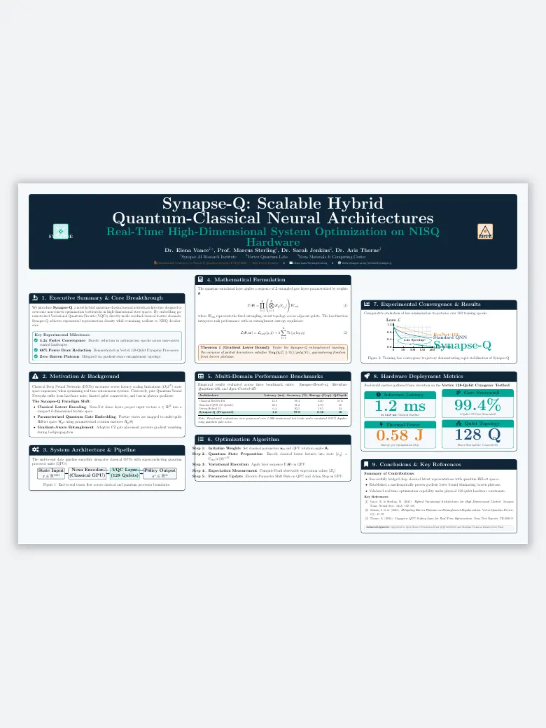 A0poster Classic Academic Research Poster preview