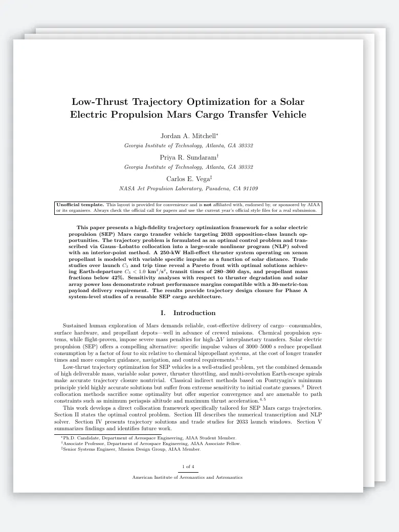 AIAA Conference Paper preview