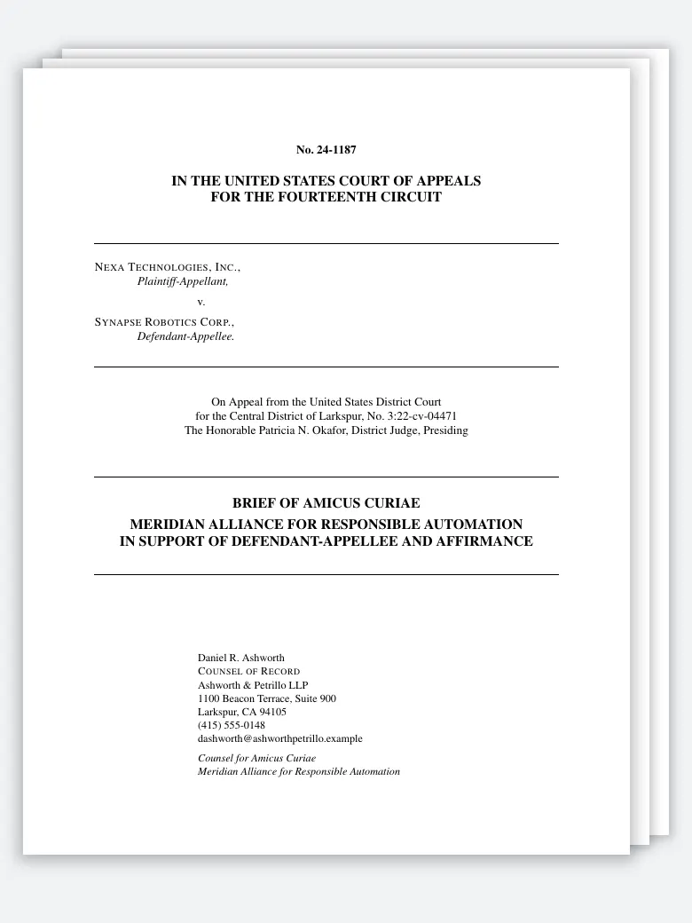 Amicus Curiae Brief preview