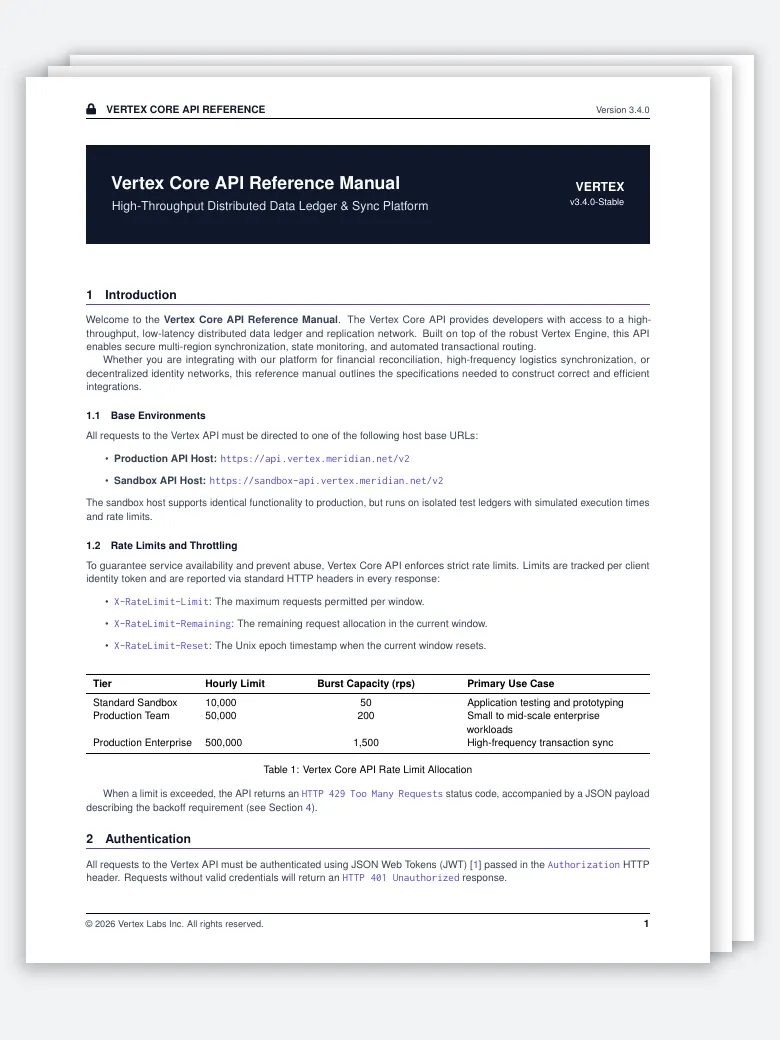 API Reference Documentation preview