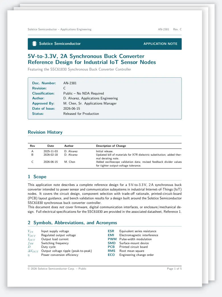 Application Note (Electronics) preview