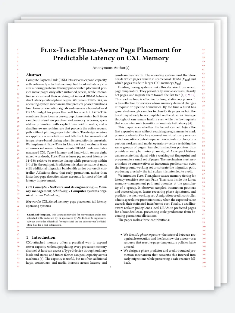 ASPLOS Research Paper preview