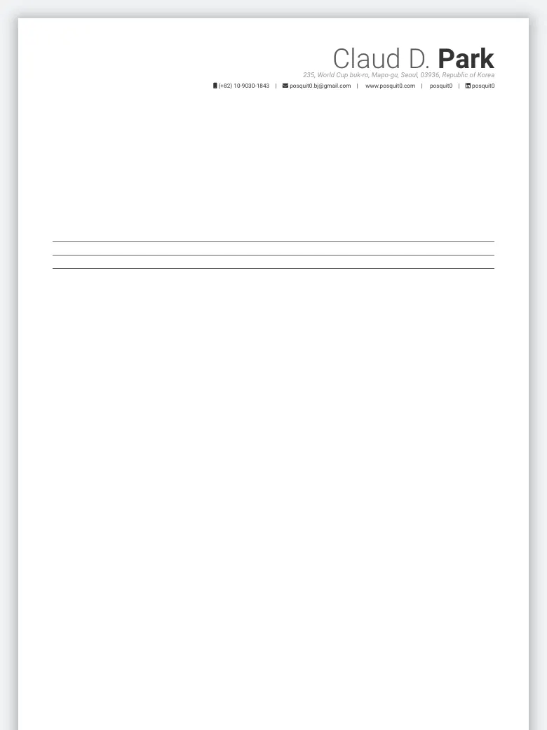 Awesome CV Cover Letter preview
