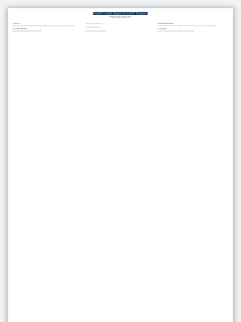 baposter Clean Template preview