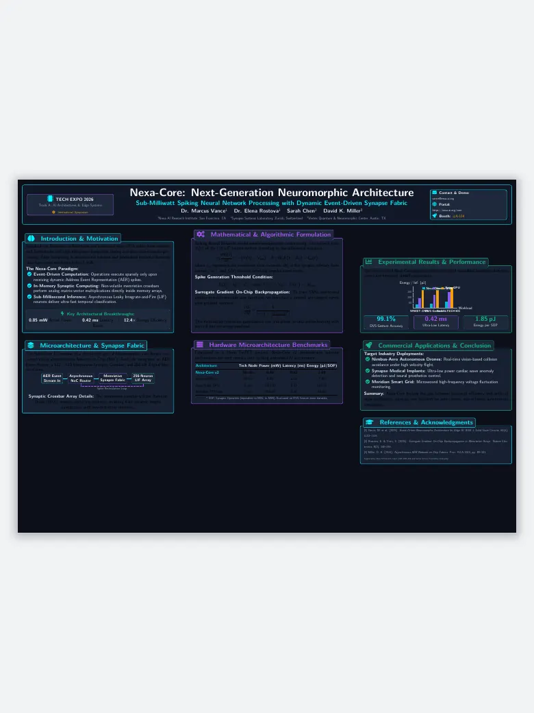 Beamerposter Dark Mode Tech Expo Poster preview