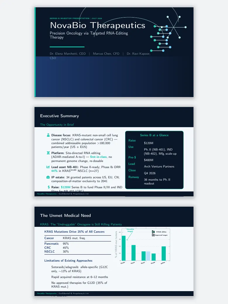 Biotech Pitch Deck preview