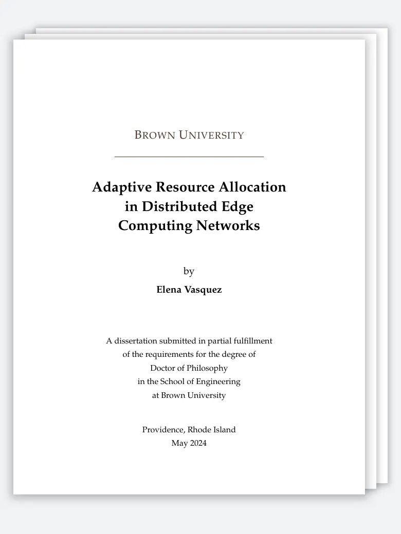 Brown University Thesis preview