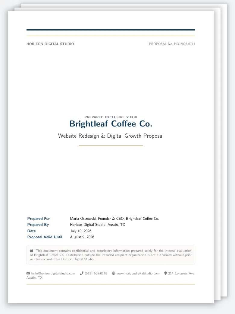 Business Proposal preview
