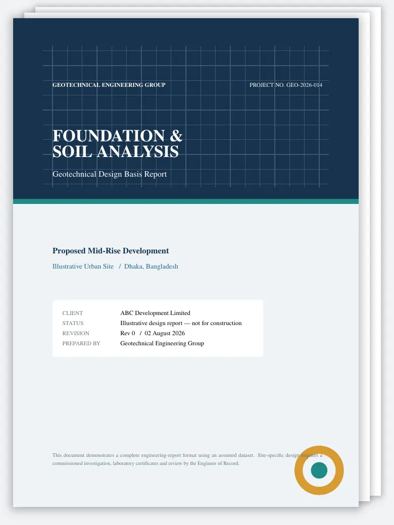 Civil Engineering Foundation Soil Analysis Report preview