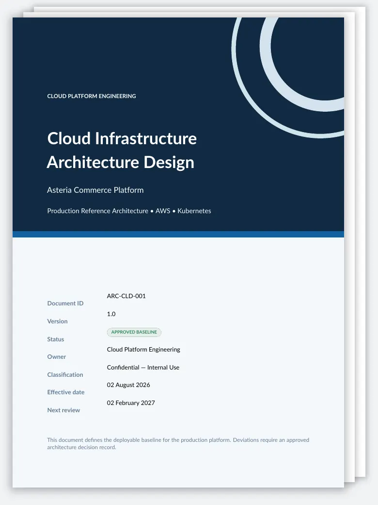 Cloud Infrastructure Architecture Design Document preview