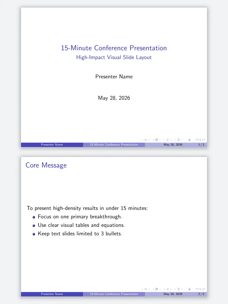 Conference Talk (15 min) preview