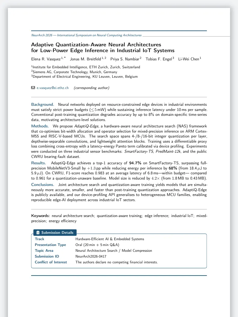 Conference Abstract preview