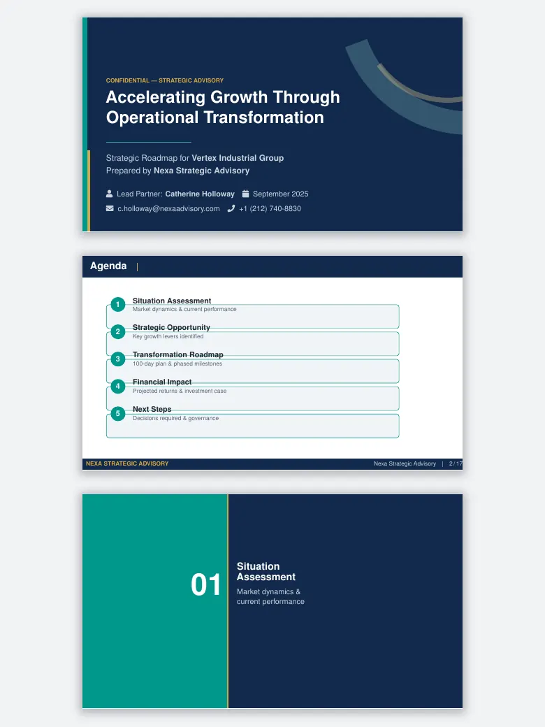 Consulting Pitch Deck preview