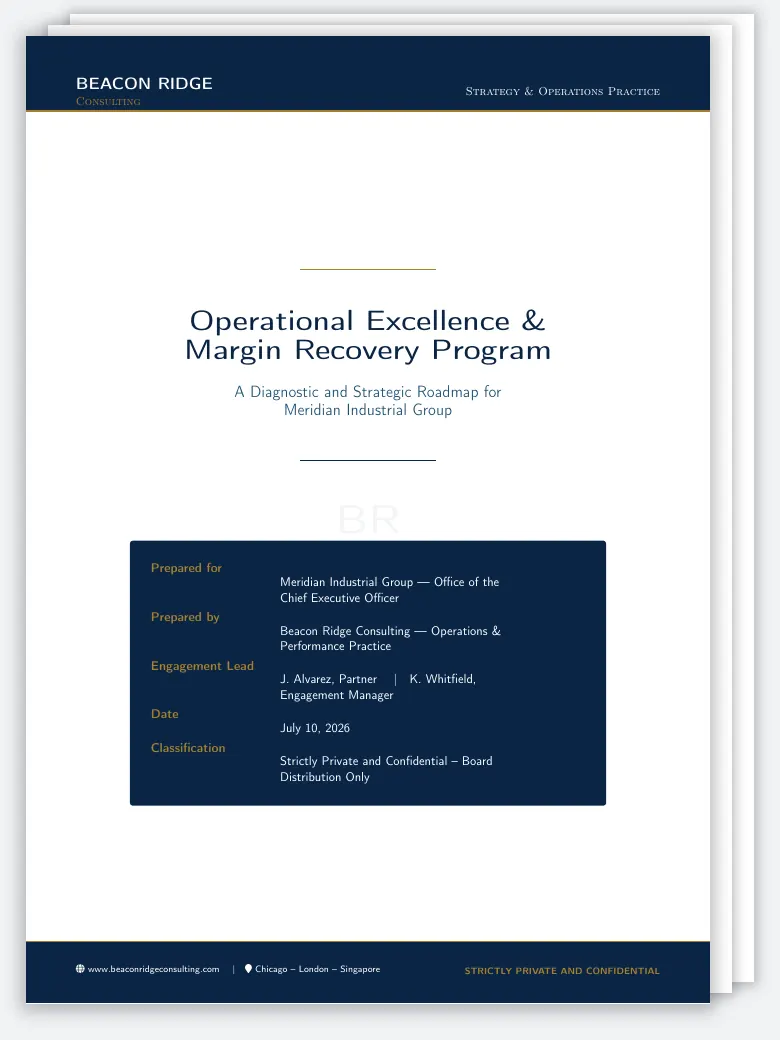 Management Consulting Report preview