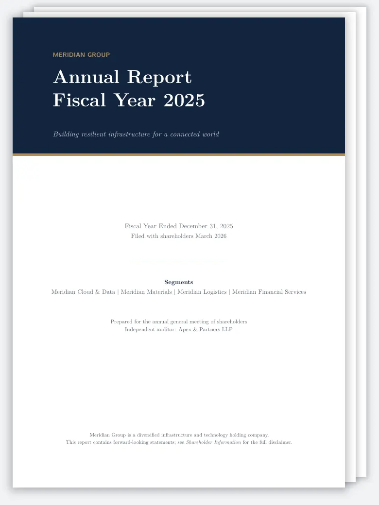 Corporate Annual Report Book preview