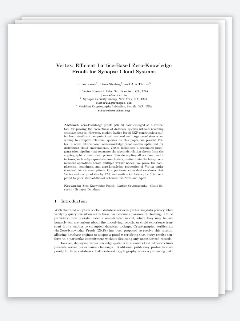 Crypto / IACR Submission Template preview