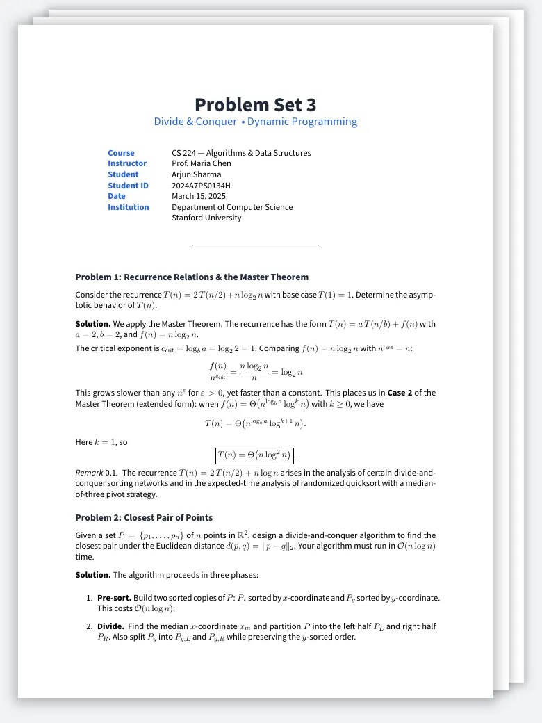 CS Assignment Template preview