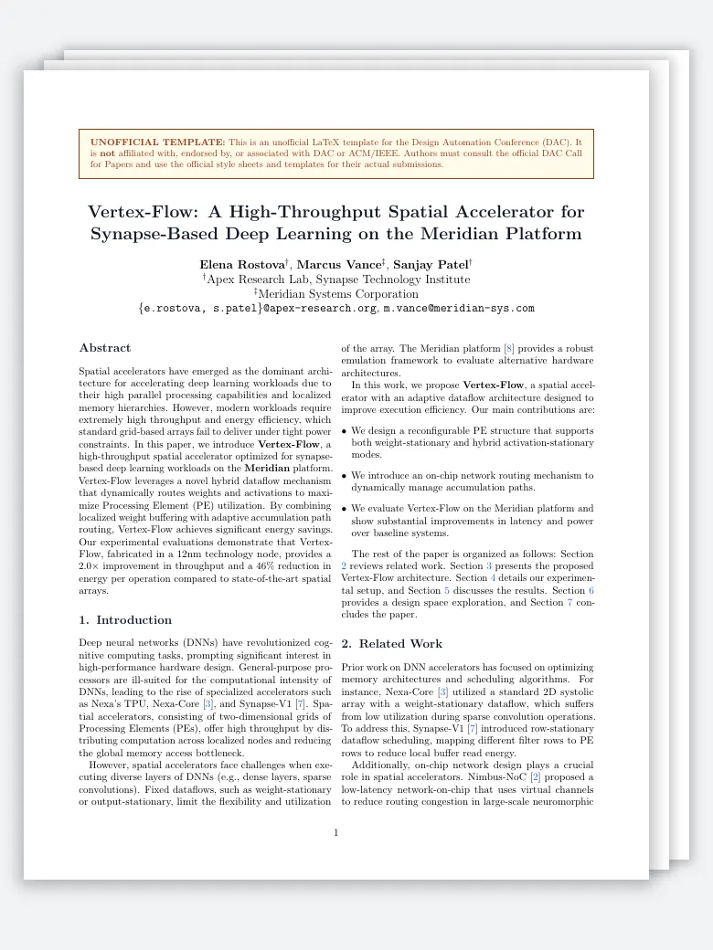 DAC Design Automation Paper preview