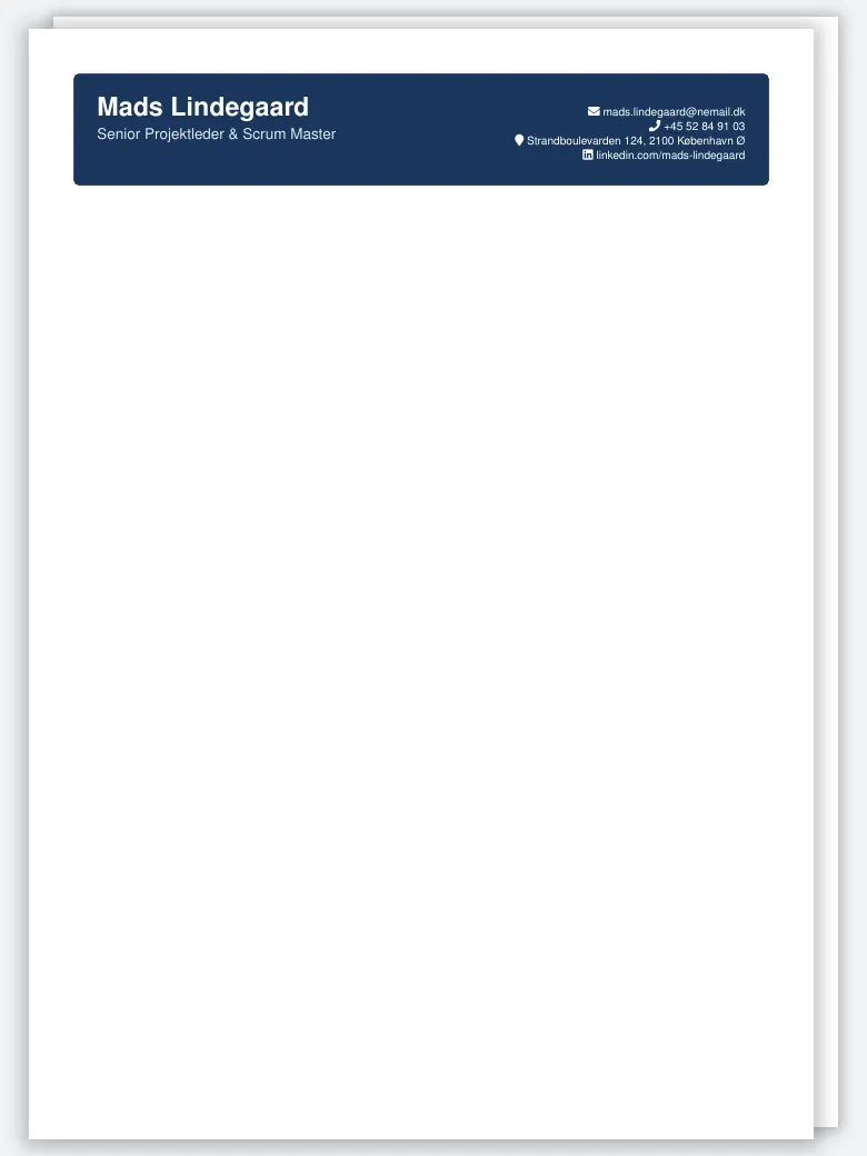 Danish CV preview