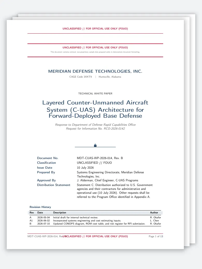 Defense Proposal White Paper preview