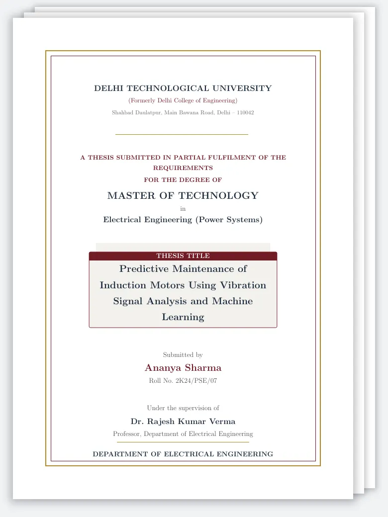 DTU Delhi Thesis preview