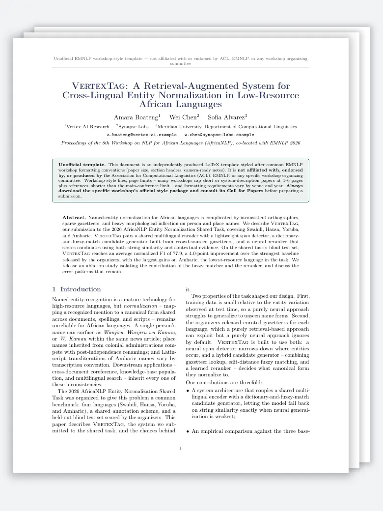 EMNLP Workshop Research Paper preview