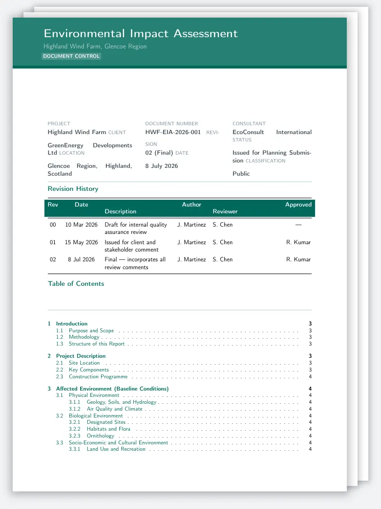 Environmental Impact Assessment preview