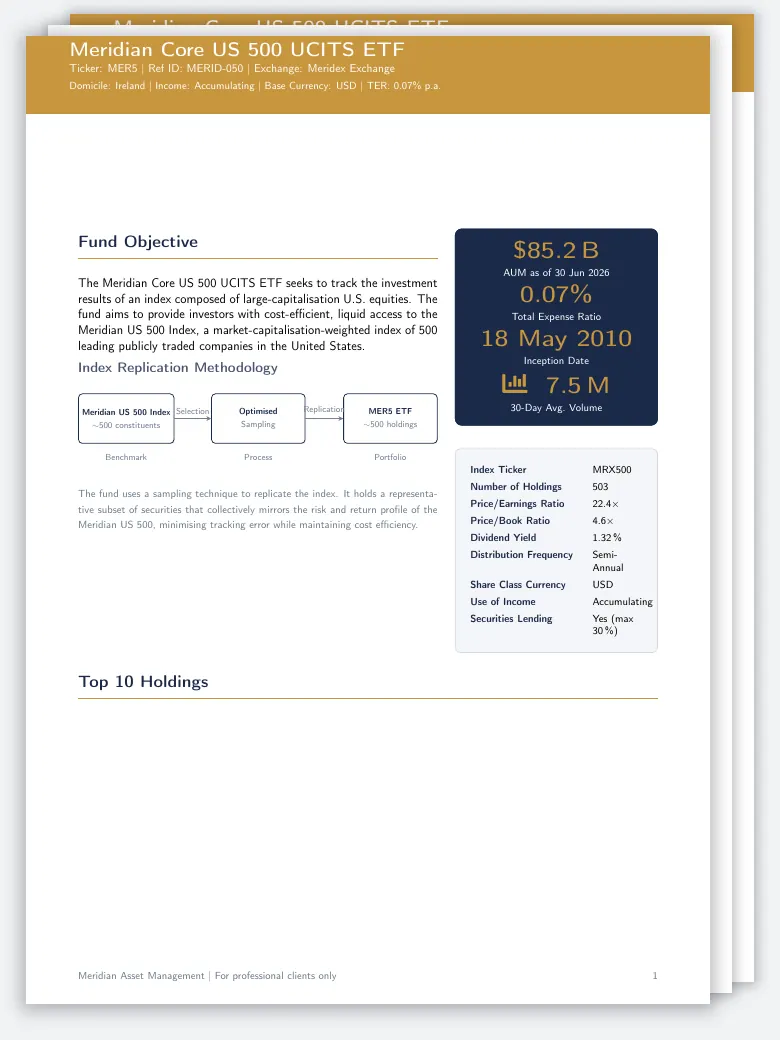 ETF Factsheet preview