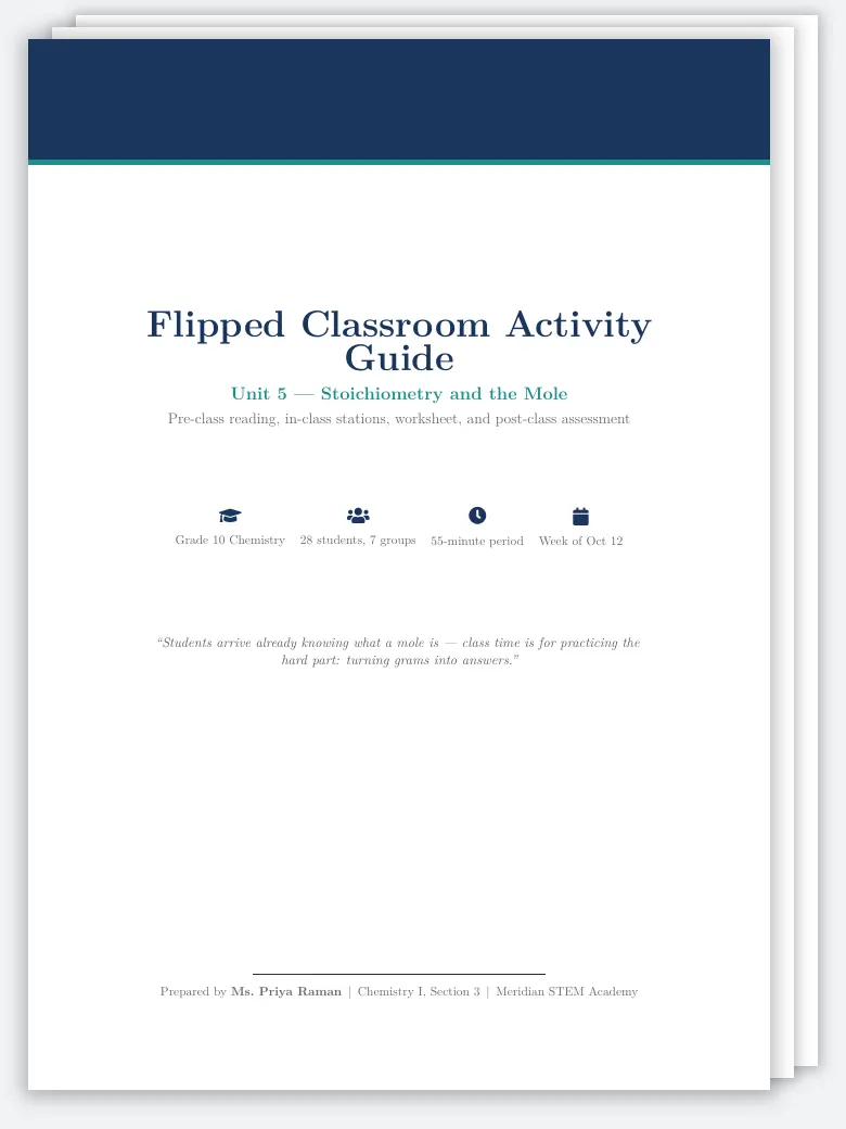 Flipped Classroom Activity Guide preview