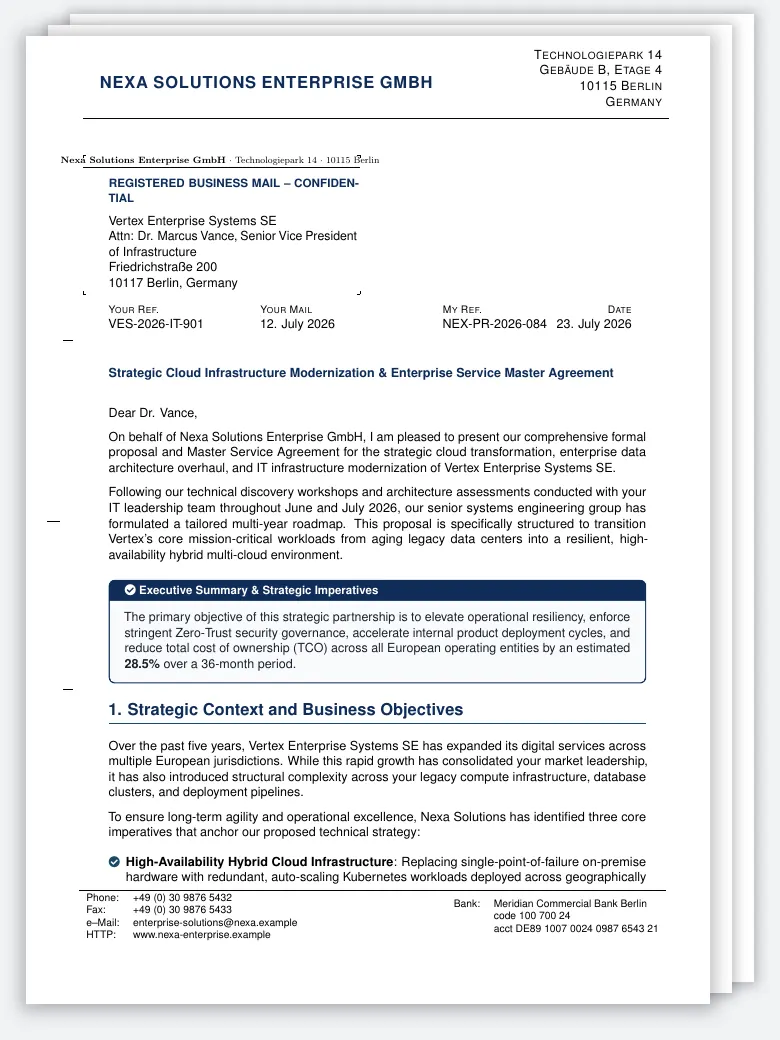 G-Brief Classic Business Letter preview