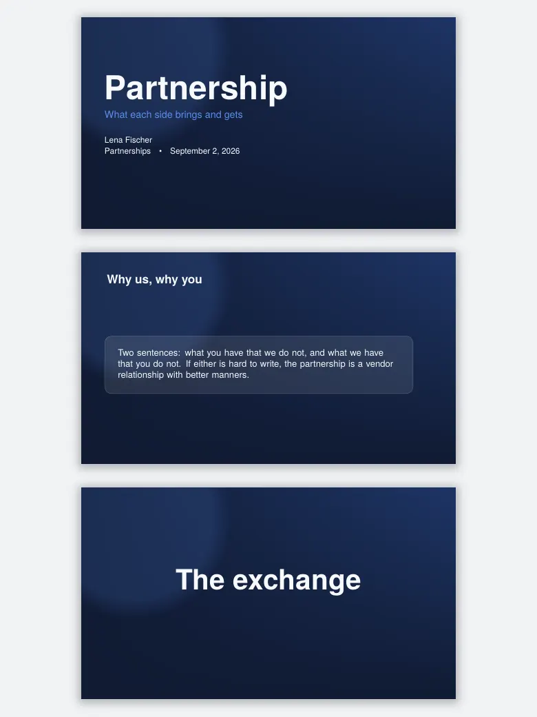 Glass Partnership Proposal Deck preview